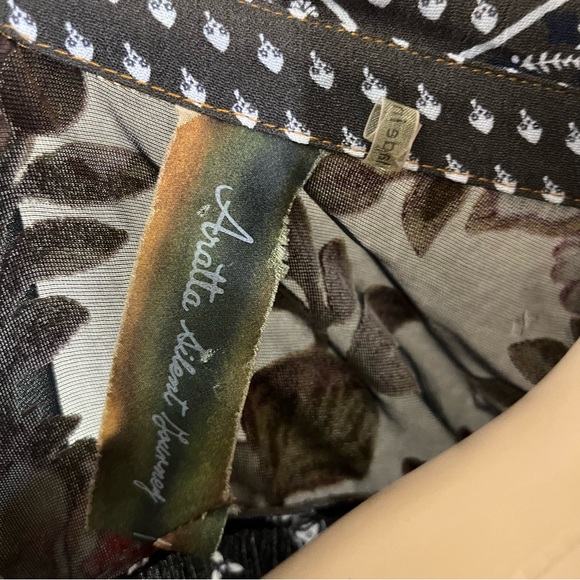 Aratta Silent Journey Little Secrets Shirt Embroidered BOHO Medium M - Picture 4 of 7